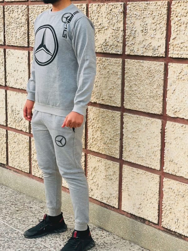 Winter Printed Grey Tracksuit - Image 3