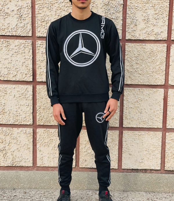 Winter Printed Black Track Suit - Image 2