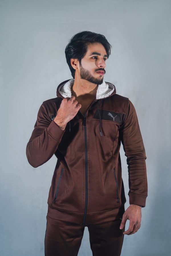 PU Premium Tracksuit (brown) - Image 6