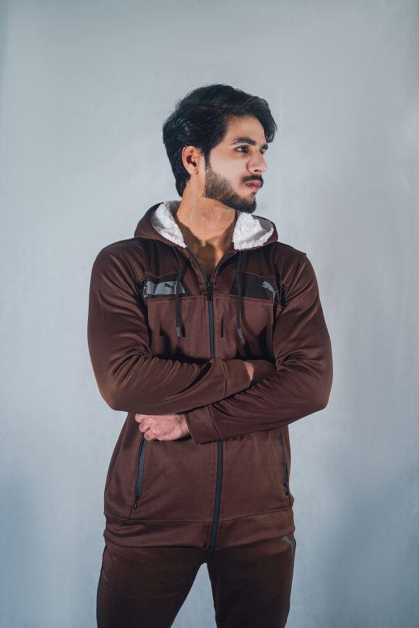 PU Premium Tracksuit (brown) - Image 4