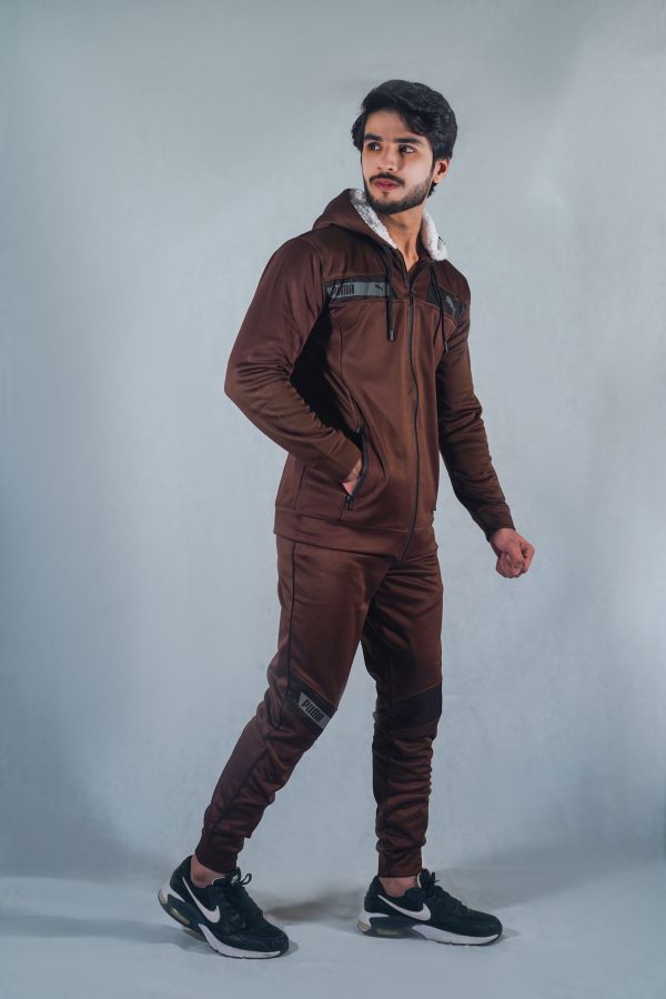 PU Premium Tracksuit (brown) - Image 2