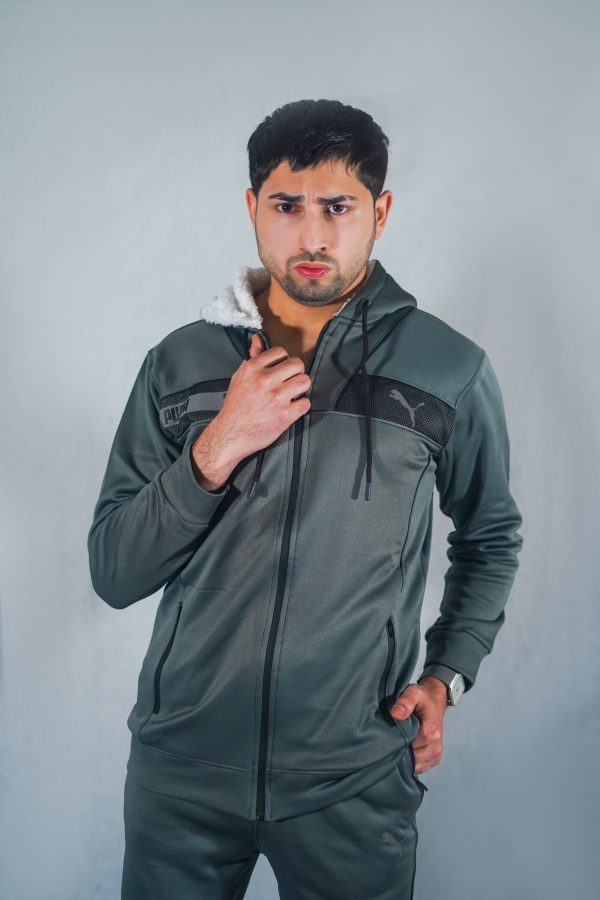 PU Premium Tracksuit (grey) - Image 5