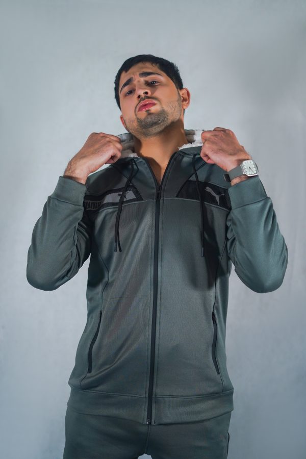 PU Premium Tracksuit (grey) - Image 4