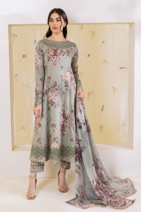 Izznik lawn Unstitch Replica women Suits