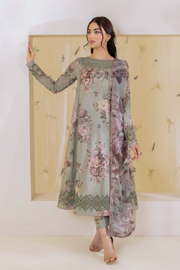 Izznik lawn Unstitch Replica women Suits - Image 8